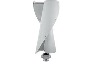 WSIKGHU 24V 400W Windkraft Windgenerator Vertikale Windturbine Generator Windrad Windgenerator Vertikale Windkraftanlage mit MPPT Laderegler Windturbinen Generator