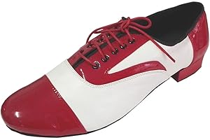 ELISHA DANCE Chaussures de danse latine pour homme avec semelle souple Talon 2,5 cm