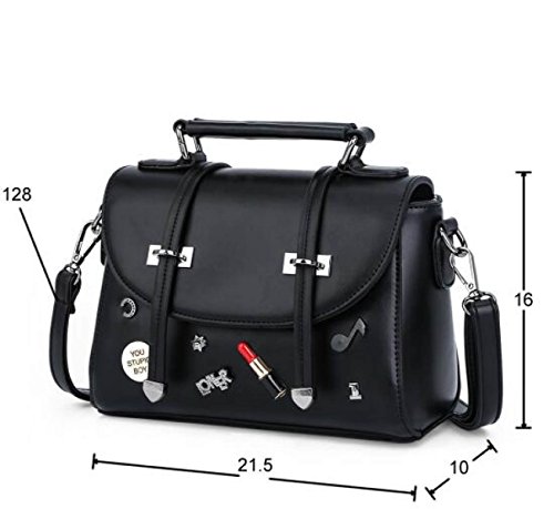 Neu Handtaschen Handtaschen Lässig Schulter Messenger Bag Persönlichkeit Mode Kleine Quadratische Tasche RubberRed
