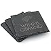 Produktbild Naturschiefer-Untersetzer, Motiv: Game of Thrones, 2er- / 4er-Set, Geschenkidee, Schiefer, Wine is Coming, 2er-Set