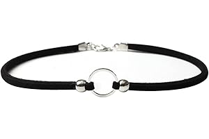 JUSTUSNX Gargantilla negra de metal, collar de terciopelo gótico vintage, accesorios de Halloween para mujeres y niñas