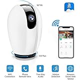DIGOO WLAN IP Kamera, WiFi Überwachungskamera mit Nachtsicht Bewegungserkennung, 2 Wege Audio, 355°/90°Schwenkbar, Baby Monitor, Sicherheitskamera unterstützt Mobile App Kontrolle