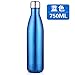 Produktbild XIAOLI& Flaschen Isolierbecher Edelstahl Übung Große Kapazität 35 Grad über 8 Stunden Kugeltyp, smooth dark blue 750ml