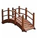 Produktbild Holzbrücke für Garten, Dekoration, gebeizt, für Teiche, Bachläufe und Abgrenzungen
