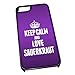 Produktbild Schwarz Cover für iPhone 5/5S 1500 violett Keep Calm und Love Sauerkraut