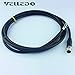 Produktbild VELLEDQ M12 Sensor Stecker 8-polig Stecker Gerader Adapter mit 2 m PVC-Kabel industriell feldverkabelbar