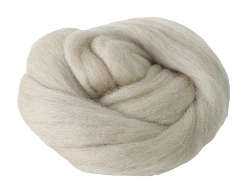 Filzwolle / Märchenwolle 25 g #21 grau - beige f. Nass- u. Trockenfilzen
