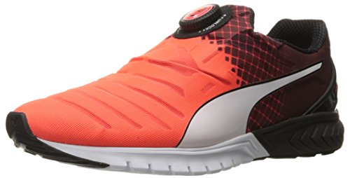 Puma Mens Ignite Dual Disc Running Shoe Red Blast Black