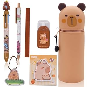 OPVXZAD Estuche Escolar Kawaii Capibara