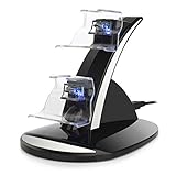 Xbox One Docking Station, YCCTEAM® Xbox One, Xbox One S Charging Dock, Dual Controller Charger Kit for Xbox One, One S Console w LED Light, Black (Battery is not includede) (Video Game)