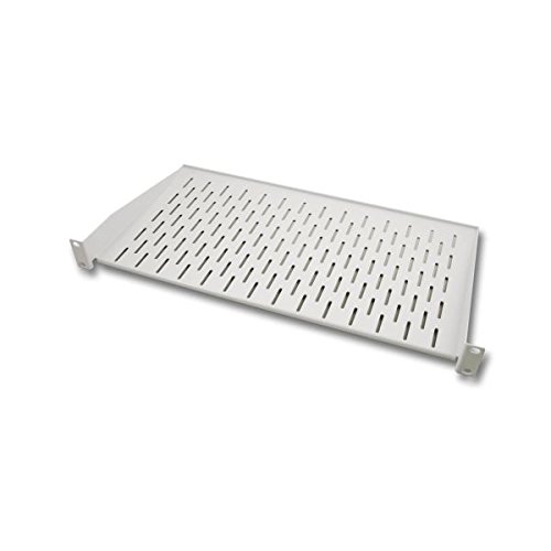 19", 19 Zoll Ablageboden, Fachboden für Netzwerkschrank, Wandschrank, Wandgehäuse, Elektronikwandgehäuse, Netzwerkwandschrank, 1HE, 350mm tief, Lichtgrau RAL7035