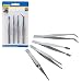 Produktbild Kinzo 4pc Tweezer Set Precision Tweezers Soldering Tool Solder DIY Repair Kit by Kinzo