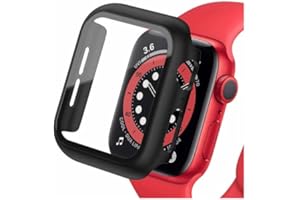 GADGETS MAFIA Tempered Glass Screen Protector for Apple Watch Series 9 (2023) Series 8 Series 7 45mm, Ultra-Thin Shockproof Overall Protective Cover for iWatch