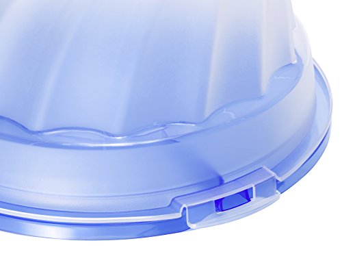 Rotho 1721105070 Gugelhupf-Kuchenbehälter Fresh aus Kunststoff mit sicherem Verschluss und bequemem Tragegriff, circa 30,5 x 28,5 x 17,5 cm, grün / transparent - 3