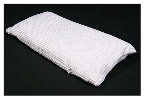 Badewannenkissen 40x20 cm mit Bezug und Saugnäpfen in weiss