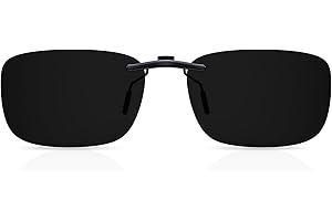 Goiteia kids clip on sunglasses over prescription glasses,Polarised Clip-on Sunglasses for Boys Girls,Compact Fit,Non Flip Up