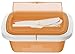 Produktbild Rotho Quick and Safe Lunchbox 1 l mit Besteck, Kunststoff (BPA-frei), orange / weiss, 1 Liter (21 x 15 x 7,5 cm)