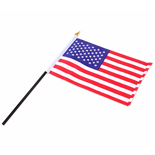 LUOEM Amerikanische Hand Flaggen USA halten Flaggen 12pcs - 3