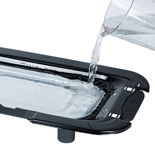 2000 Watt Elektro Grill mit Temperaturregler und Wärmereflektor Gartengrill mit Standfüßen Grillfläche: 45cm x 22cm Inklusive Windfang Barbecue Elektrisch BBQ Tischgrill - 7