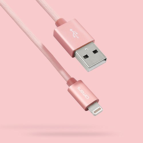 Lightning Ladekabel 1.2m [Apple MFi Zertifiziert] OMARS Dauerhaft umflochtenes Nylon USB Ladekabel mit Aluminum Anschluss für iPhone iPad und iPod - 8