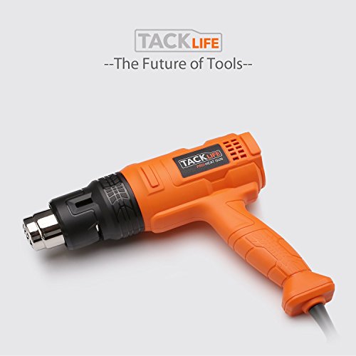 Tacklife HGP70AC Professionale Heißluftpistole mit 3 Temperaturregelung(50 ℃ / 450 ℃ / 550 ℃) 220~240V 1800W zum Gezielten Entflacken, Löten und Schrumpfen von PVC- Ideales Geschenk für Vatertag - 8