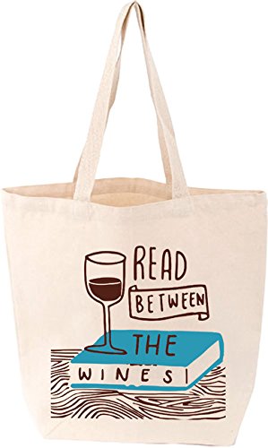Read Between the Wines Tote bag: LoveLit Tote Bag (LoveLit Button Assortment)