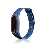 Muium Mode uhrenarmband Soft Gummi Protection Silicone Full Case Cover for Huami Amazfit Bip Youth Watch (2-Blau)