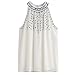Produktbild Top für Damen lmmvp Frauen Sommer bestickt Tank Tops Casual Bluse T-Shirt