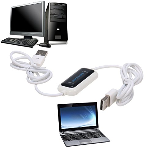 Easy-Link USB 2.0 Link-Kabel Daten-Kabel PC zum PC Direkt Transfer Copy, 1.5M USB 2.0 Data Link Cable Data Transfer Cable from PC to PC for Windows 10/ 8.1/ 8/ 7/ Vista/ XP - 4
