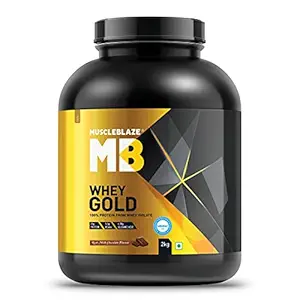 MuscleBlaze Whey Gold, 100% Whey Protein Isolate, Labdoor USA Certified (Rich Milk Chocolate, 2 kg / 4.4 lb, 66 Servings)
