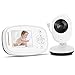 Produktbild Video Babyphone Mit Kamera, Digitales Wireless Babyfon 2.4 Zoll LCD Bildschirm, Baby Monitor Smart Mit Gegensprechfunktion Nachtsichtkamera, Temperaturüberwachung Und Zweiwege-Audio,Wiegenlied