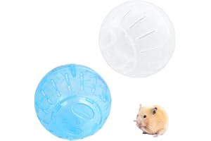 Belvanr Palla per Criceti 2 Pezzi Palla per Criceto Palla Fitness per Criceti Jogging Ball per Criceti Esecuzione Ruota del Criceto per Esercizio Mini Giocattoli
