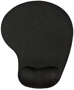 InfiDeals Mouse pad, Memory Foam Mouse Wrist Rest Support Cushion with Non Slip Rubber Base for Laptop, Computer, Gaming, Office (Black Or Blue) (Pack of 1)