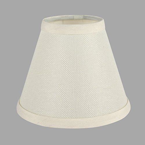 ONEPRE kleine Kerze Clip Lampenschirme, Handarbeit, Kerzenform, Beige Linen Stil Stoff, Handgefertigte Dekorative Handgemacht Lampenschirm