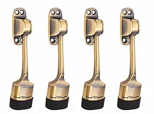 Smart Shophar Brass Vanilla Door Stopper 5 Inches Antique Pack of 4