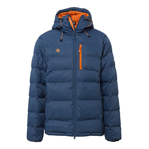 Izas Ampriu Chaqueta de Fibra, Hombre, Azul Noche / Naranja, XL - Izas