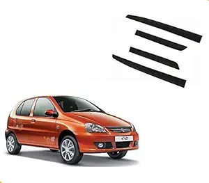 Caro Manic Car Door Impact Protection Side Beading 3M Adhesive Tape Compatible with Indica V2 - Set of 4 pcs