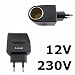 Produktbild Netzadapter 230V / 12V KFZ 230 V Heim Strom Netz 12 V Auto Adapter Stecker Umwandler Umwandlung HQ Universal Netzteil Ladegerät Zigarettenanzünder Buchse