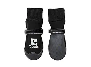 RC Pet Products Strider Dog Boot, Water Resistant, Paw Protection, Small, Black