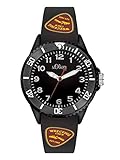 s.Oliver Time Jungen Zeitlernuhr Quarz Uhr mit Silikon Armband SO-3409-PQ