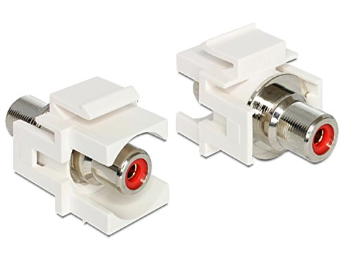 Preisvergleich Produktbild DELOCK Keystone Cinch Buchse > Cinch Buchse rot