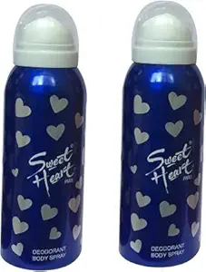 Sweet Heart Blue Deodorant Spray 100ML - For Women (2PC)