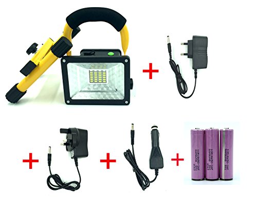 ANBIT LED Fluter, LED Flutlicht, Arbeitsleuchte Tragbar Ultra Helle Handlampen Flutlicht Taschenlampen, Wasserdicht Flutfest Wiederaufladbar Abnehmbar Work Akku Work Light Lampen Torches, Multi Modi 24 LED Birnen 360° Drehbar Sicherheit Strahler Leuchten, Außen Beleuchtung für Camping, Notfälle, Autoreparatur , Reisen, Angeln, etc. - 2