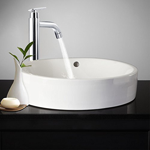 Ancheer Einhebel Waschtischarmatur Wasserhahn Silber - 5