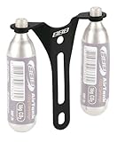 Peso: 11 g/ 0,39 oz BBB Cycling - Soporte para 2 Bombonas de CO2 Bajo Bidon CO2Hold