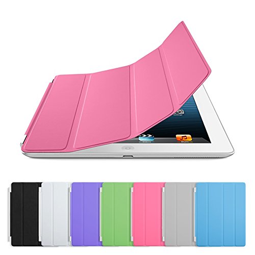 doupi® Smart Cover für iPad 2 3 4 mit Smart An/Aus Funktion Etui Schutz Hülle Kunstleder Schutzhülle Ständer Tasche pink - 3