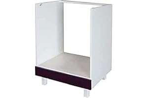 BERLIOZ CRÉATIONS Berlioz Creations CF6BA Unterschrank für Küche mit Backofen, in auberginefarbenem Hochglanz, 60 x 52 x 83 cm, 100 Prozent französische Herstellung
