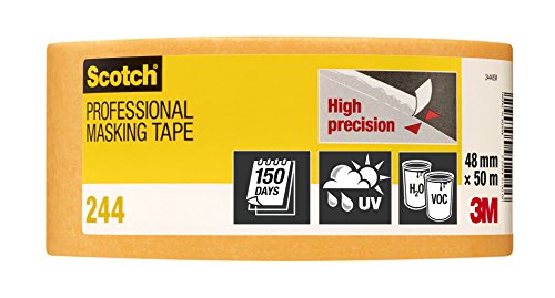 Scotch Super Malerabdeckband, 48 mm x 50 m, Das Original, Profi-Plus Qualität, gold, PT24448 - 2
