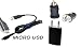 Produktbild Totalcase 2in1 Micro-USB Kit Universal Kit Schwarz für Samsung Galaxy S2 S3 S4 S5 S6 S7 Edge mini Note HTC Nokia Ladekabel Kabel Netzteil Sony Huawei Sony Microsoft