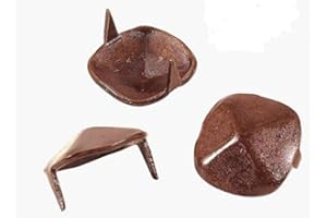 EFFEDIELLE Borchia in ferro antichizzato colore ruggine a 2 punte di fissaggio linea"IL FORGIATO" diametro mm.15. Ideali per abbellimento di manufatti in legno massello e arte povera. FA 859.15 PZ 20